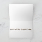 ZWEI-HAD FUN FEIERN UNSEREN GEBURTSTAG INEBRIERT! KARTE (Innenseite)