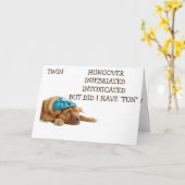 ZWEI-HAD FUN FEIERN UNSEREN GEBURTSTAG INEBRIERT! KARTE (Gelbe Blume)