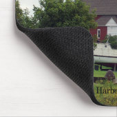 Zwei Häfen Leuchtturm & Bootmousepad Mousepad (Ecke)