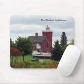 Zwei Häfen Leuchtturm & Bootmousepad Mousepad (Mit Mouse)