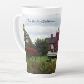 Zwei Häfen Leuchtturm & Bootslatte Tasse (Linke Ecke)