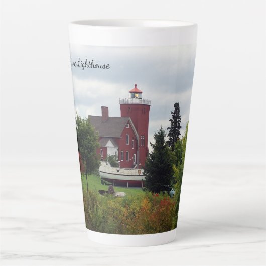 Zwei Häfen Leuchtturm & Bootslatte Tasse (Vorderseite)