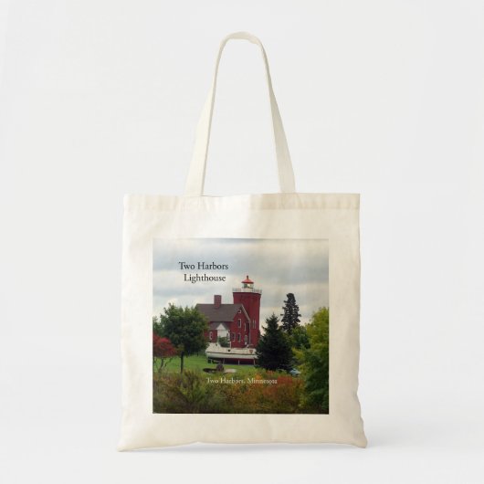 Zwei Häfen Leuchtturm & Bootsspieltasche Tragetasche (Vorne)