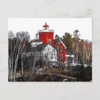 Zwei Häfen Leuchtturm Postkarte