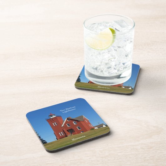 Zwei Häfen Leuchtturm Set von 6 Untersetzer aus Ku (Rechte Seite)