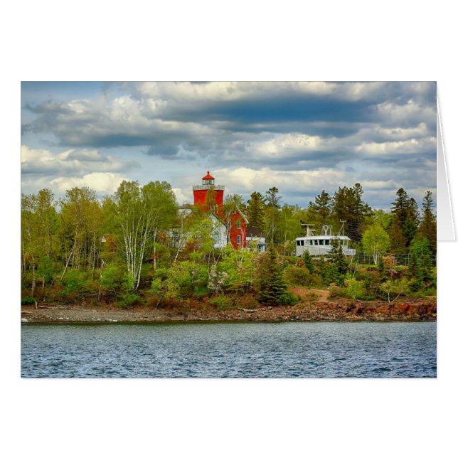 Zwei Häfen Leuchtturm (Sommer) (Vorderseite (Horizontal))