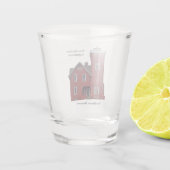 Zwei Häfen Leuchtturmglas Schnapsglas (Rückseite)