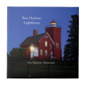 Zwei Häfen Leuchtturmziegel Fliese (Vorderseite)