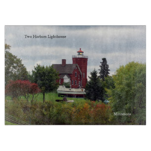 Zwei Häfen Lighthouse & Boat-Schneidebrett Schneidebrett