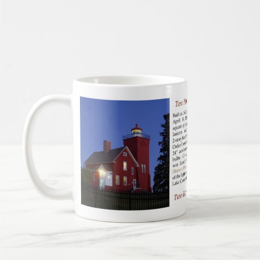 Zwei Häfen Lighthouse Geschichte Tasse (Links)
