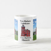 Zwei Häfen Lighthouse Tasse (Mittel)