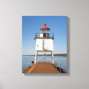 Zwei Häfen South Breakwater Light Leinwand drucken