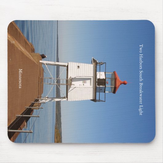 Zwei Häfen South Breakwater Light Mousepad (Vorne)