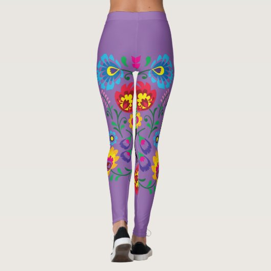 Zwei Hähne Leggings (Rückseite)