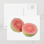 Zwei halbe rosa Guava Postkarte (Vorne/Hinten)