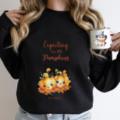 ZWEI Halloween-Kinderankündigung Schwangerschaftsp Sweatshirt