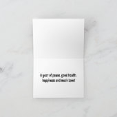 Zwei Hamsters Neujahrskarte Feiertagskarte (Innenseite)