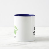 Zwei Handdrucke Wir Liebe Sie, Mama! Custom Tasse (Zentrum)