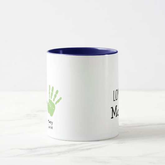 Zwei Handdrucke Wir Liebe Sie, Mama! Custom Tasse (Zentrum)