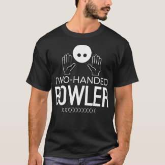 Zwei handgehaltene Bowler alle Strikes Hände T-Shirt