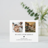 Zwei handgeschriebene Fotos | Elementarankündigung Postkarte (Stehend Vorderseite)