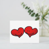 Zwei Harfe in der Liebe Postkarte (Stehend Vorderseite)
