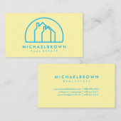 Zwei Häuser Visitenkarte (Vorne/Hinten)