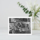 Zwei hawaiianische Frauen mit Ukalalees Fotografie Postkarte (Stehend Vorderseite)