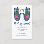 Zwei Healing-Hände Regenbogenfarbe 5 Treuekarte (Rückseite)