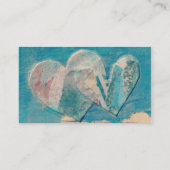 Zwei Heart-Collage Visitenkarte (Rückseite)