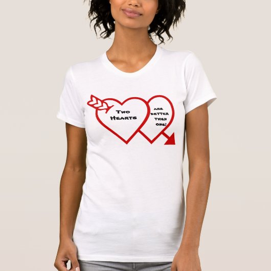 ZWEI HEARTET T-Shirt (Vorderseite)