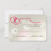 Zwei Hearts United Response Cards Einladung (Vorderseite)