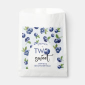 Zwei Heidelbeeren-Kindergeburtstag Geschenktütchen (Vorderseite)
