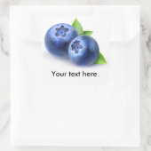 Zwei Heidelbeeren Quadratischer Aufkleber (Tasche)