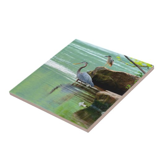 Zwei Helden am Fluss Fliese (Seite)