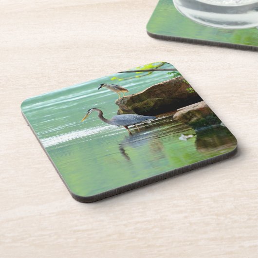 Zwei Helden am Fluss Getränkeuntersetzer (Linke Seite)