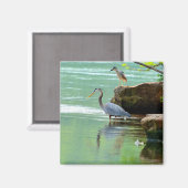 Zwei Helden am Fluss Magnet (Vorderseite/Rückseite)