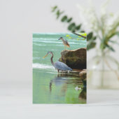 Zwei Helden am Fluss Postkarte (Stehend Vorderseite)