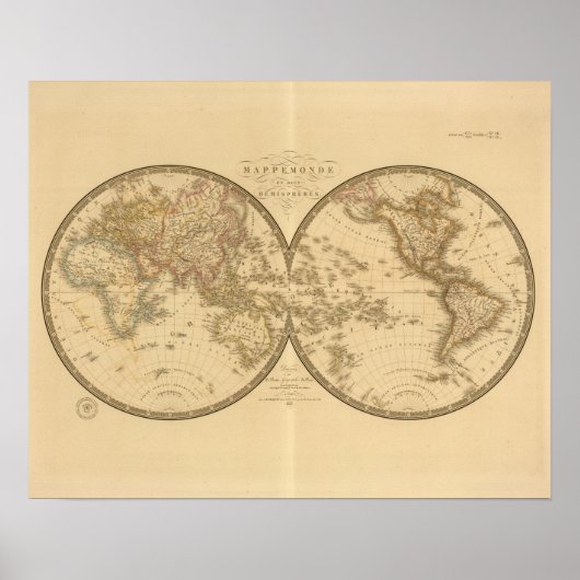 Zwei Hemisphären Poster (Vorne)