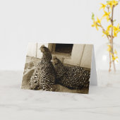 Zwei Hens Best Friends Karte (Gelbe Blume)