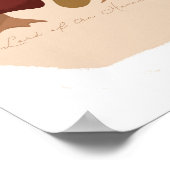 zwei Herbstbäume/ästhetische Herbstdrucke/rustikal Poster (Ecke)