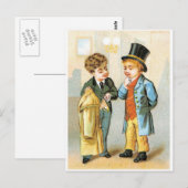 Zwei Herren Postkarte (Vorne/Hinten)