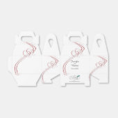 Zwei Herz als eine Gastgeschenk Hochzeit Geschenkschachtel (Ungefaltet)