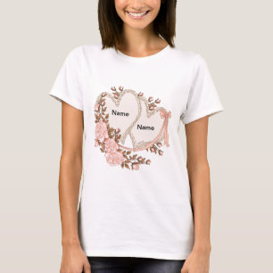 Zwei Herz-Brauch T-Shirt