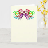 Zwei Herz Hochzeit Karte (Gelbe Blume)