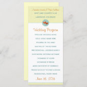 Zwei Herz-Hochzeitsprogramme Programm (Vorne/Hinten)