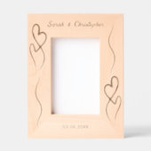 Zwei-Herz-Jubiläum-Paar Geätzte Rahmen (Vorderseite)