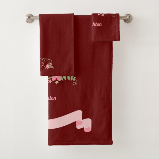 Zwei Herz liebt Design Badetücher Set (Insitu)