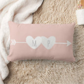 Zwei Herz Lumbar Kissen (Decke)