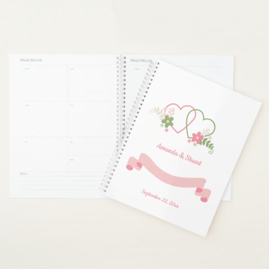 Zwei Herz Personalisiert Hochzeitstag Planer (Anzeige)